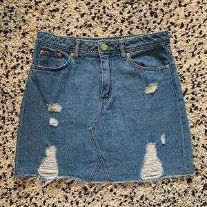 H&M Blue Denim Skirt